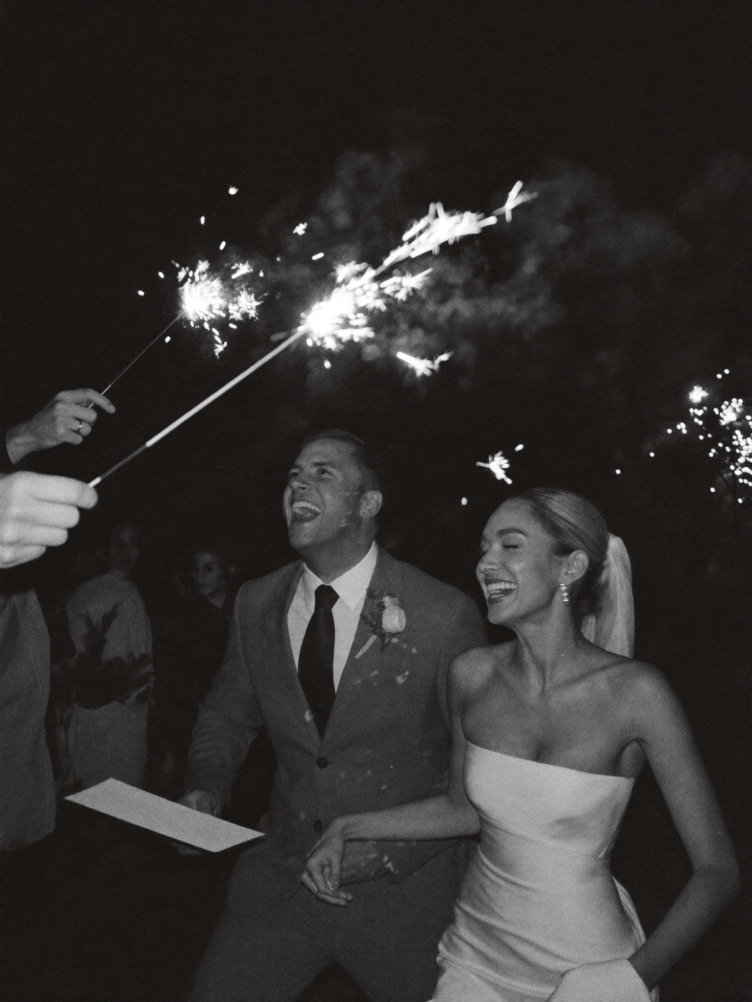 A couple on their wedding day
