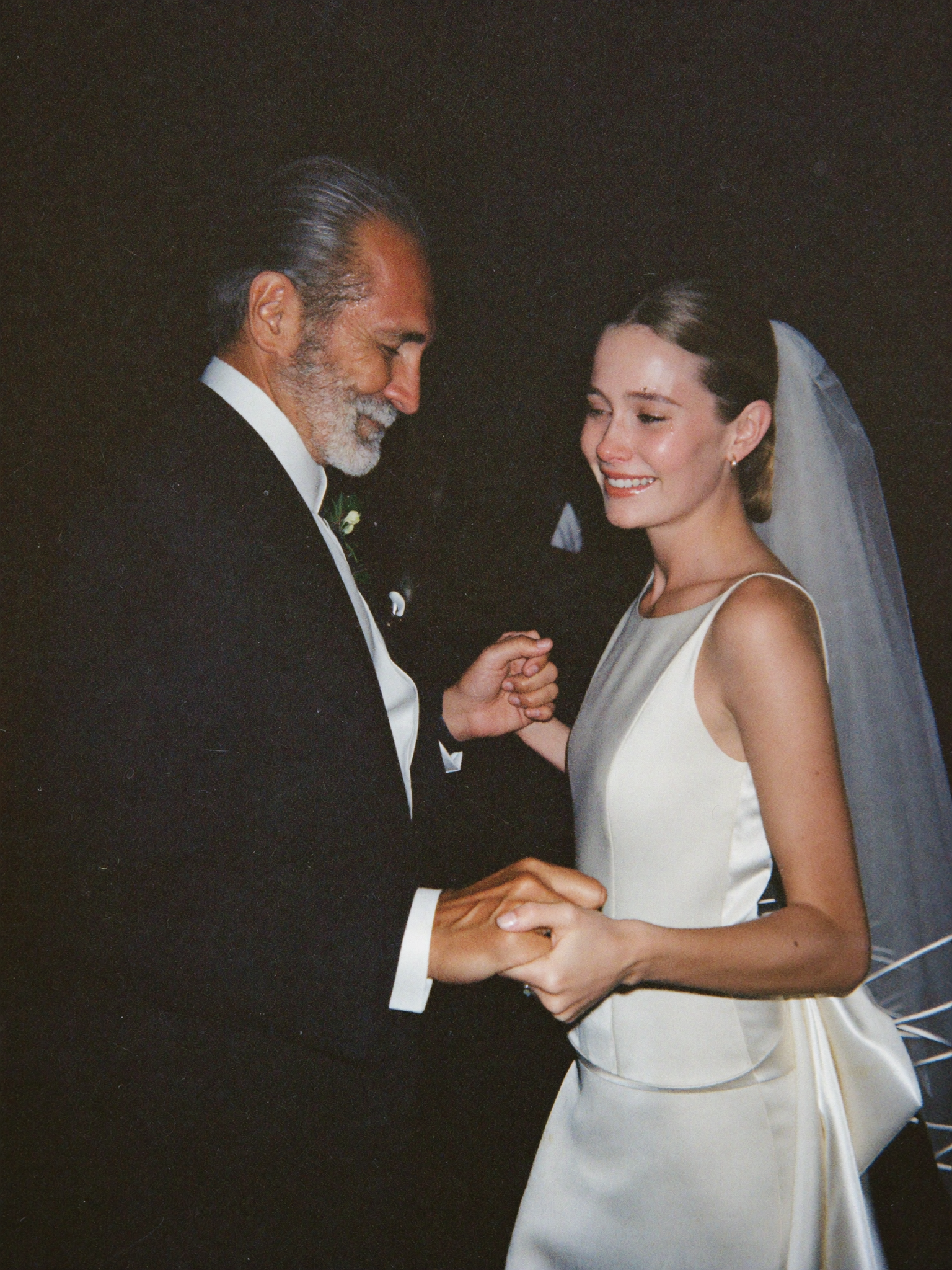 A couple on their wedding day