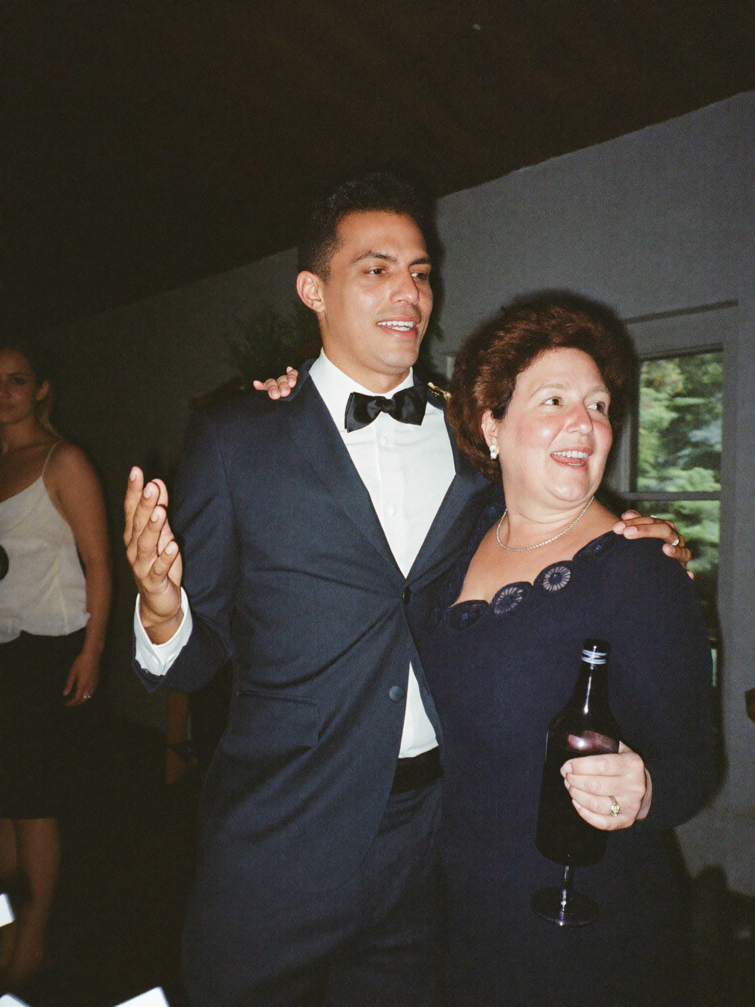 A couple on their wedding day