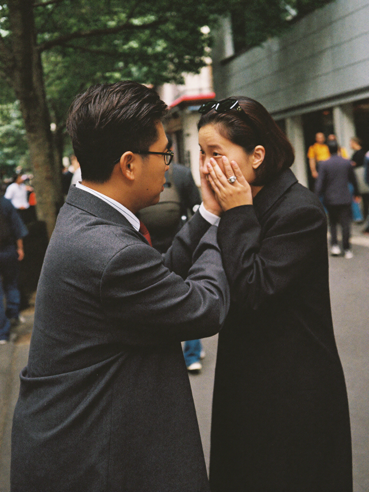 A couple on their wedding day