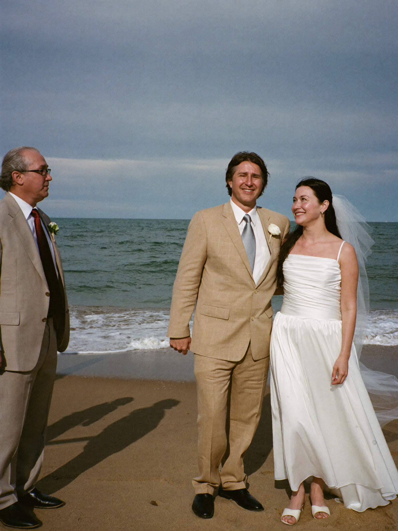 A couple on their wedding day